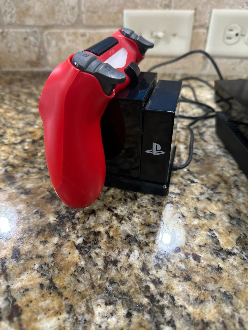Sony PS4 Slim Console with Red DualShock Controller